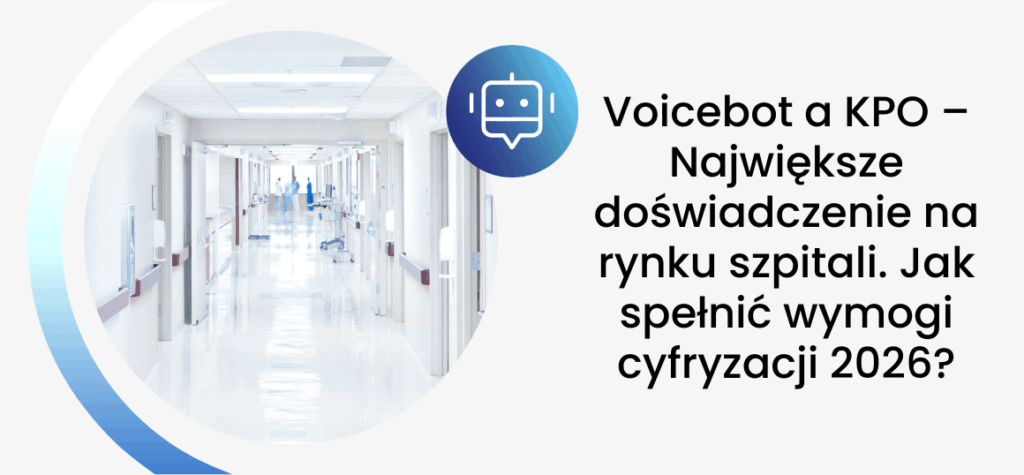 Voicebot a KPO – Największe doświadczenie na rynku szpitali. Jak spełnić wymogi cyfryzacji 2026?