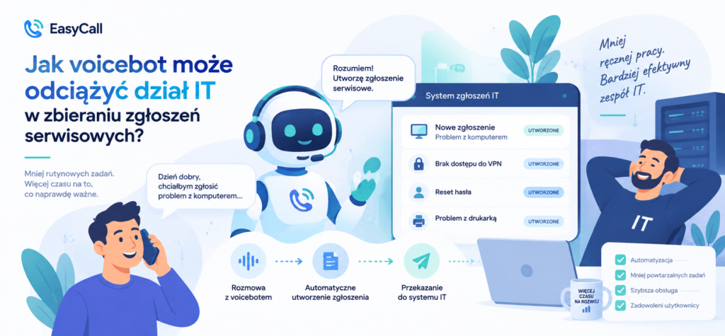 Voicebot w IT Service Desk – automatyzacja zgłoszeń